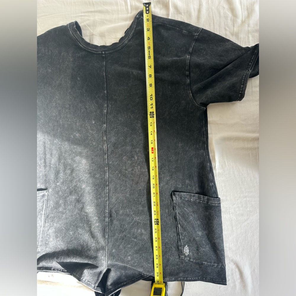 Free people movement marble color hotshot tee romper size medium - Picture 8 of 12
